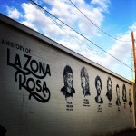 La Zona Rosa mural of previous performers